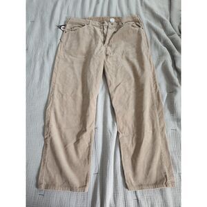 Dead Stock Vintage Levi’s 565 Corduroy Wide Leg Pants Mens size 38x30 Tan Khaki